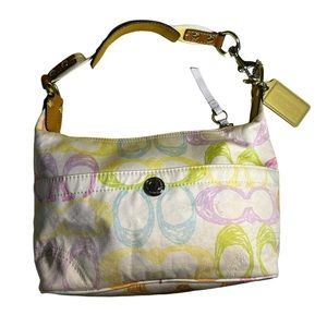 COACH HAMPTON SCRIBBLE HOBO BAG